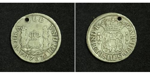 1 Real Bolivie Argent Charles III d