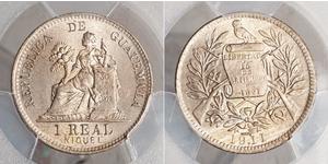 1 Real Guatemala (1838 - ) Argent 