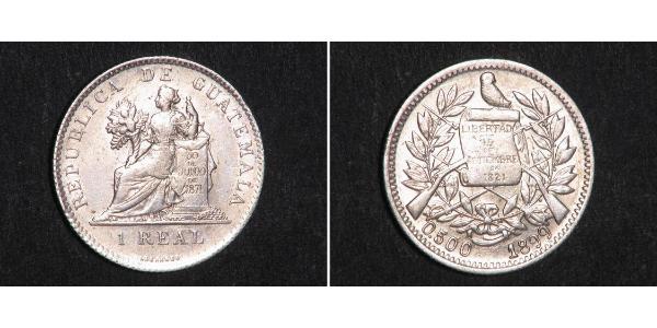 1 Real Guatemala (1838 - ) Argent 