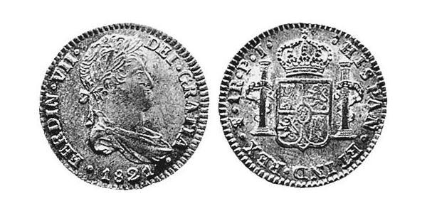 1 Real Vice-royauté du Río de la Plata (1776 - 1814) / Bolivie Argent Ferdinand VII d