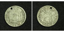 1 Real Bolivia Argento Carlo III di Spagna (1716 -1788)