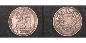 1 Real Guatemala (1838 - ) Argento 