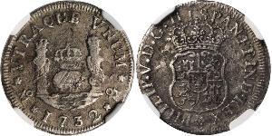 1 Real Vicereame della Nuova Spagna (1519 - 1821) Argento Filippo V di Spagna (1683-1746)