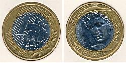 1 Real Brasilien Bimetall 