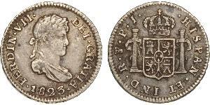 1 Real Bolivia / Virreinato del Río de la Plata (1776 - 1814) Plata Fernando VII de España (1784-1833)