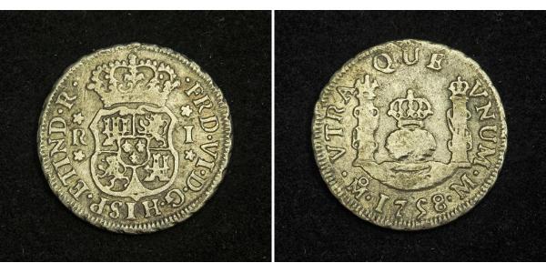 1 Real Virreinato de Nueva España (1519 - 1821) Plata 