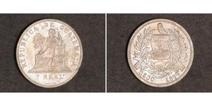 1 Real República de Guatemala (1838 - ) Silber 