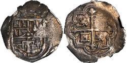 1 Real Vizekönigreich Neuspanien (1519 - 1821) Silber Philipp II. (Spanien) (1527-1598)