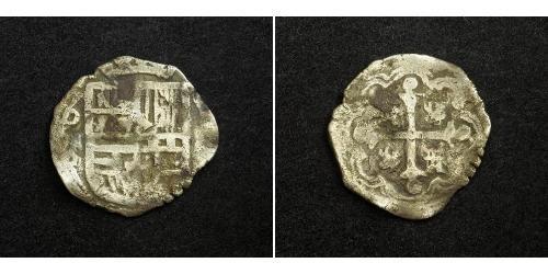 1 Real Vizekönigreich Neuspanien (1519 - 1821) Silber Philipp III. von Spanien (1578-1621)