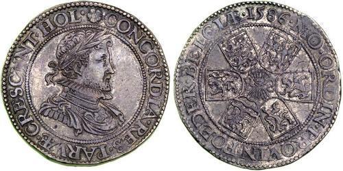 1 Real Dutch Republic (1581 - 1795) Silver Robert Dudley, 1st Earl of Leicester (1532 - 1588)