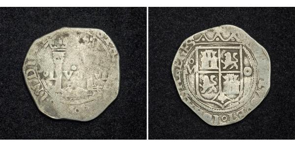 1 Real Spanish Mexico  / Kingdom of New Spain (1519 - 1821) / Spain Silver Ferdinand VII of Spain (1784-1833)