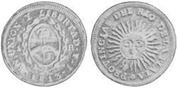 1 Real 拉普拉塔联合省 (1810 - 1831) 銀 