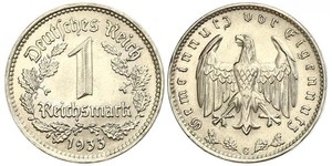 1 Reichsmark Germania nazista (1933-1945) Nichel 