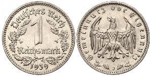 1 Reichsmark Germania nazista (1933-1945) Nichel 