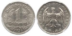 1 Reichsmark Germania nazista (1933-1945) Nichel 