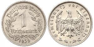 1 Reichsmark Germania nazista (1933-1945) Nichel 