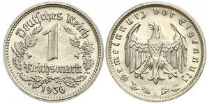 1 Reichsmark Germania nazista (1933-1945) Nichel 