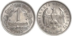 1 Reichsmark Germania nazista (1933-1945) Nichel 