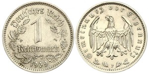 1 Reichsmark Germania nazista (1933-1945) Nichel 