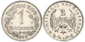 1 Reichsmark Germania nazista (1933-1945) Nichel 