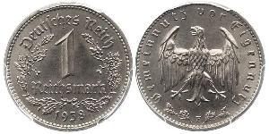 1 Reichsmark Germania nazista (1933-1945) Nichel 