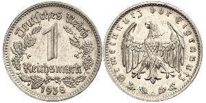 1 Reichsmark Deutsches Reich (1933-1945) Nickel 