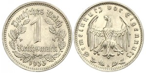 1 Reichsmark Deutsches Reich (1933-1945) Nickel 