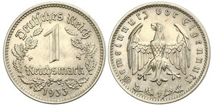 1 Reichsmark Deutsches Reich (1933-1945) Nickel 