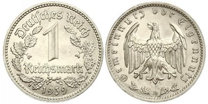 1 Reichsmark Nazi Germany (1933-1945) Nickel 