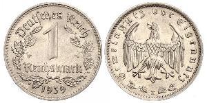 1 Reichsmark Nazi Germany (1933-1945) Nickel 