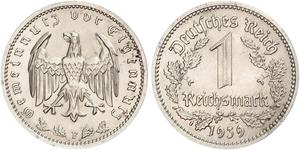 1 Reichsmark Troisième Reich (1933-1945) Nickel 