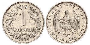 1 Reichsmark Alemania nazi (1933-1945) Níquel 