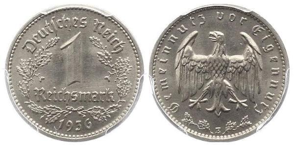 1 Reichsmark Третий рейх (1933-1945) Никель 