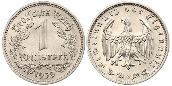 1 Reichsmark Третий рейх (1933-1945) Никель 