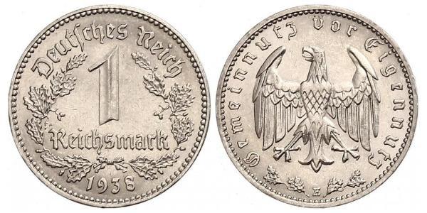 1 Reichsmark Третий рейх (1933-1945) Никель 