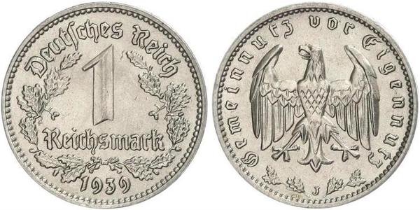 1 Reichsmark Третий рейх (1933-1945) Никель 