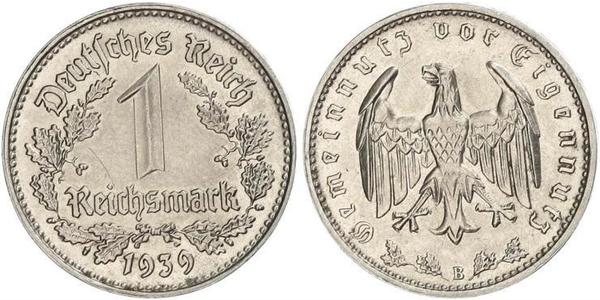 1 Reichsmark Третій рейх (1933-1945) Нікель 