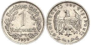 1 Reichsmark 納粹德國 (1933 - 1945) 镍 