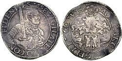 1 Rijksdaalder Provincias Unidas de los Países Bajos (1581 - 1795) Plata Guillermo de Orange (1533 - 1584)