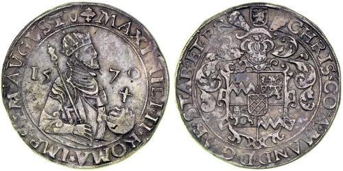 1 Rijksdaalder Kingdom of the Netherlands (1815 - ) Silver Maximilian II, Holy Roman Emperor (1527- 1576)