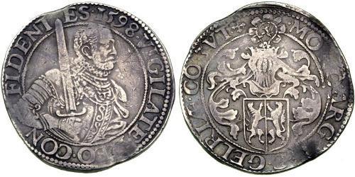 1 Rijksdaalder 荷蘭共和國 (1581 - 1795) 銀 威廉一世 (奥兰治) (1533 - 1584)