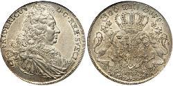1 Riksdaler Suède Argent Frédéric Ier de Suède (1676 -1751)