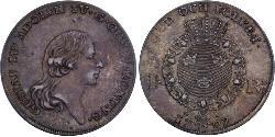 1 Riksdaler Suède Argent Gustave IV Adolphe de Suède (1778 - 1837)