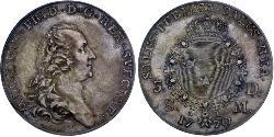1 Riksdaler Suède Argent Adolf Frederick of Sweden (1710 - 1771)