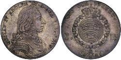 1 Riksdaler Suecia Plata Gustavo IV Adolfo de Suecia (1778 - 1837)