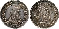 1 Riksdaler Suecia Plata Cristina de Suecia (1626 - 1689)