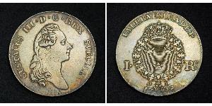 1 Riksdaler Suecia Plata Gustavo III de Suecia (1746 - 1792)