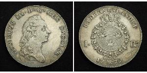 1 Riksdaler Schweden Silber Gustav III. (Schweden) (1746 - 1792)