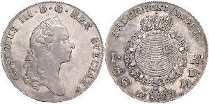 1 Riksdaler Sweden Silver Gustav III of Sweden (1746 - 1792)