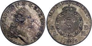 1 Riksdaler Sweden Silver Gustav III of Sweden (1746 - 1792)